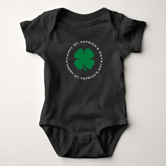 Lycklig St. Patrick's Day Shamrock Lucky Charm T Shirt (Framsida)