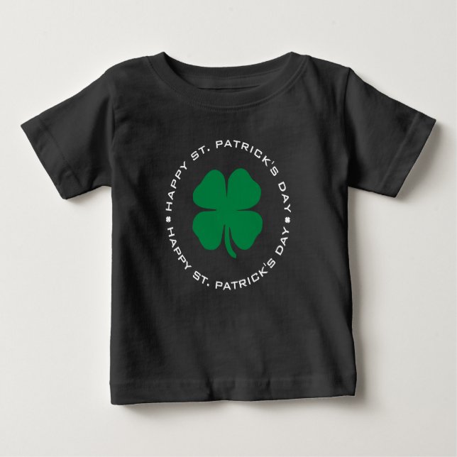Lycklig St. Patrick's Day Shamrock Lucky Charm T Shirt (Framsida)