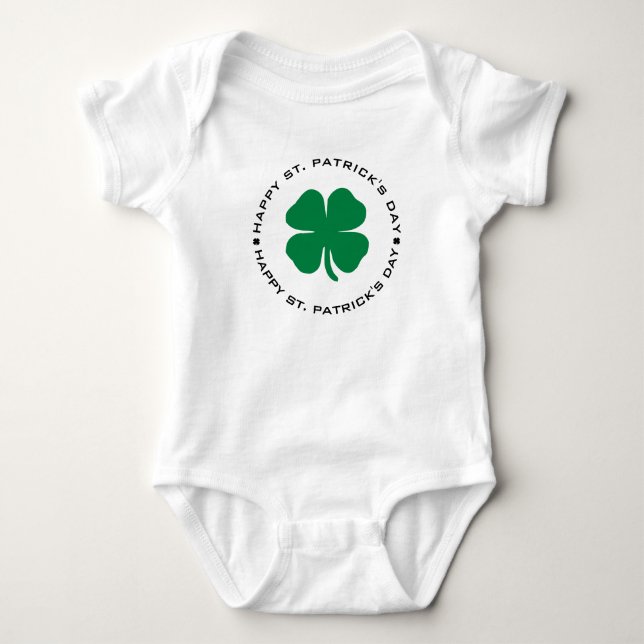 Lycklig St. Patrick's Day Shamrock Lucky Charm T Shirt (Framsida)