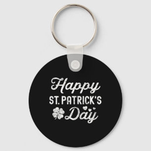 Lycklig St patricks day Shamrock Lucky Girl Womens Nyckelring