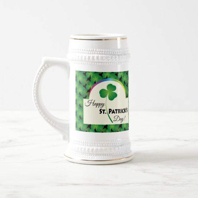 Lycklig St. Patrick's Day, Shamrock Mönster Sejdel (Vänster)