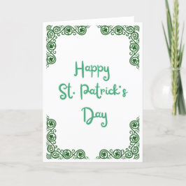 Lycklig St patricks day - Shamrock Ram Helgkort