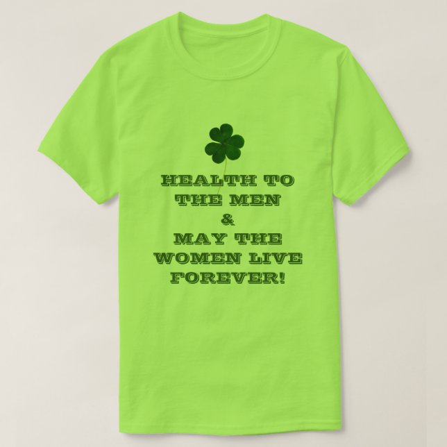 Lycklig St. Patrick's Day! Shamrock Roligt Irish C T-shirt (Design framsida)