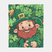 Lycklig St. Patrick's Day Shamrocks Puzzle