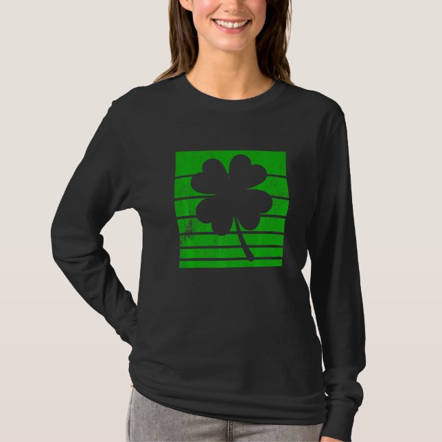 Lycklig St patrick's day Shamrocks T Shirt (Framsida)