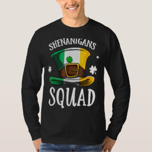 Lycklig St patrick's day Shenanigans Squad Hat Ire T Shirt