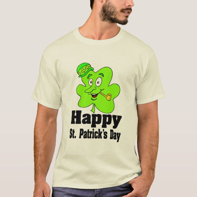 Lycklig St. Patrick's Day Shirt Tee Shirt (Framsida)