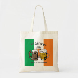 LYCKLIG ST PATRICK'S DAY Sláinte Öl Tygkasse