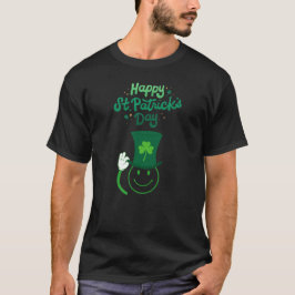 Lycklig St. Patrick's Day Smiley face T Shirt