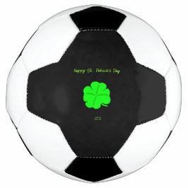 Lycklig St. Patrick's Day Soccer Ball