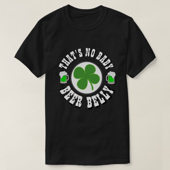 LYCKLIG ST PATRICK'S DAY SOM INTE ÄR BABY T SHIRT (Design framsida)