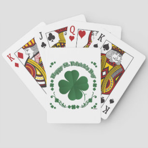 Lycklig St. Patrick's Day Spelkort