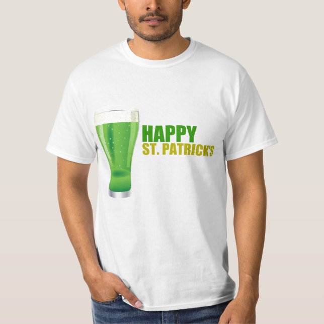Lycklig St. Patrick's Day T Shirt (Framsida)