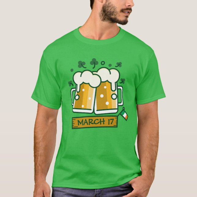Lycklig St. Patrick's Day T Shirt (Framsida)