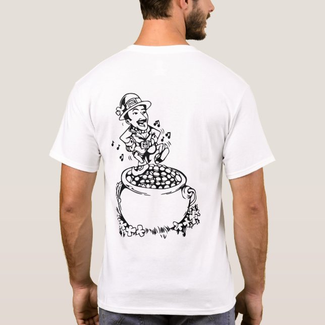 Lycklig St patrick's day T Shirt (Baksida)