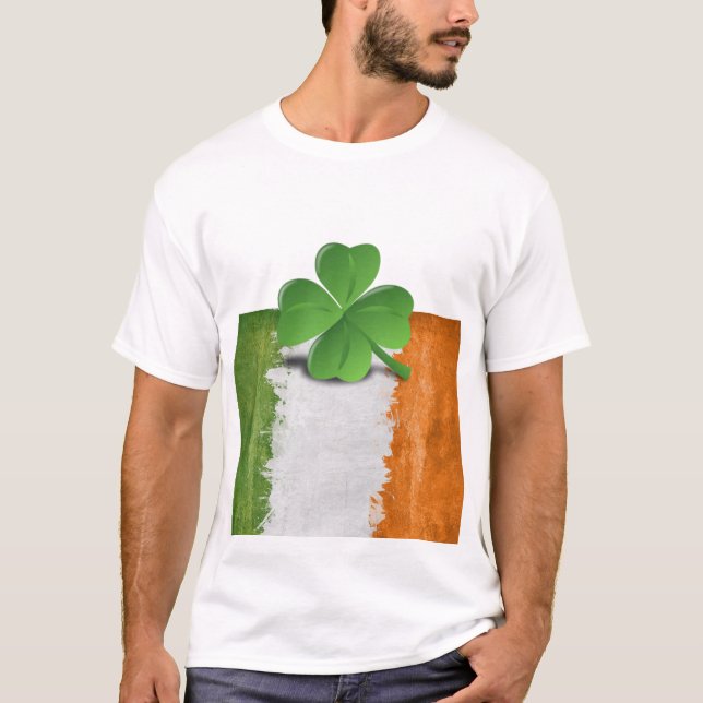 Lycklig St. Patrick's Day T-Shirt (Framsida)