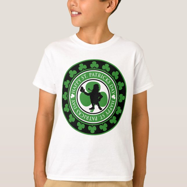 Lycklig St. Patrick's Day t-shirt (Framsida)