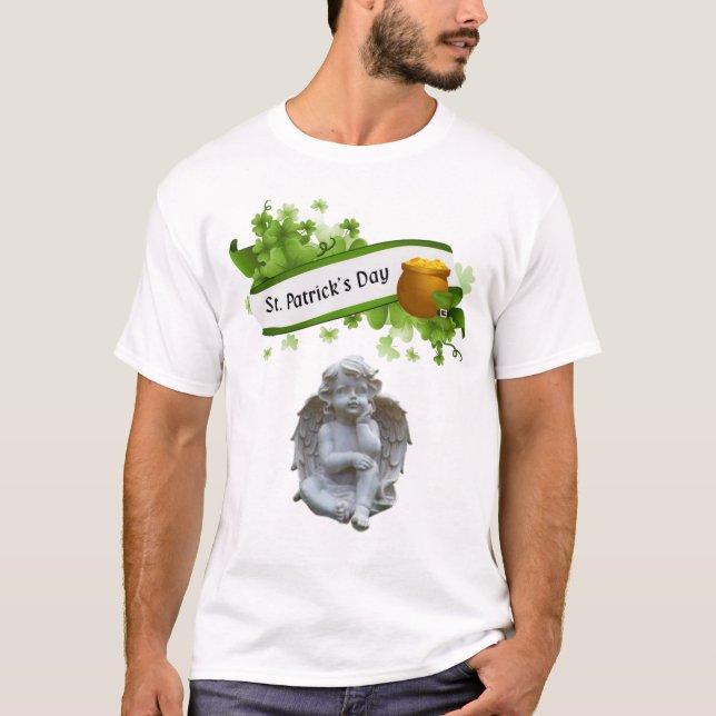 Lycklig St. Patrick's Day T-Shirt (Framsida)