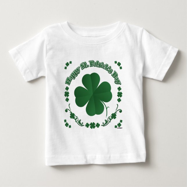 Lycklig St. Patrick's Day T-shirt (Framsida)