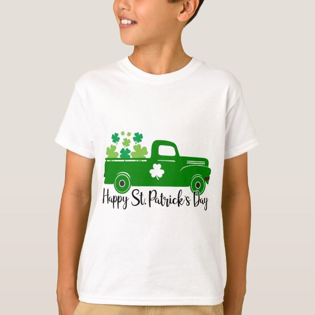 Lycklig St. Patrick's Day T Shirt (Framsida)
