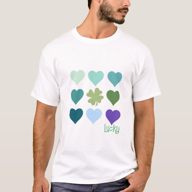 Lycklig St. Patricks Day T Shirt (Framsida)