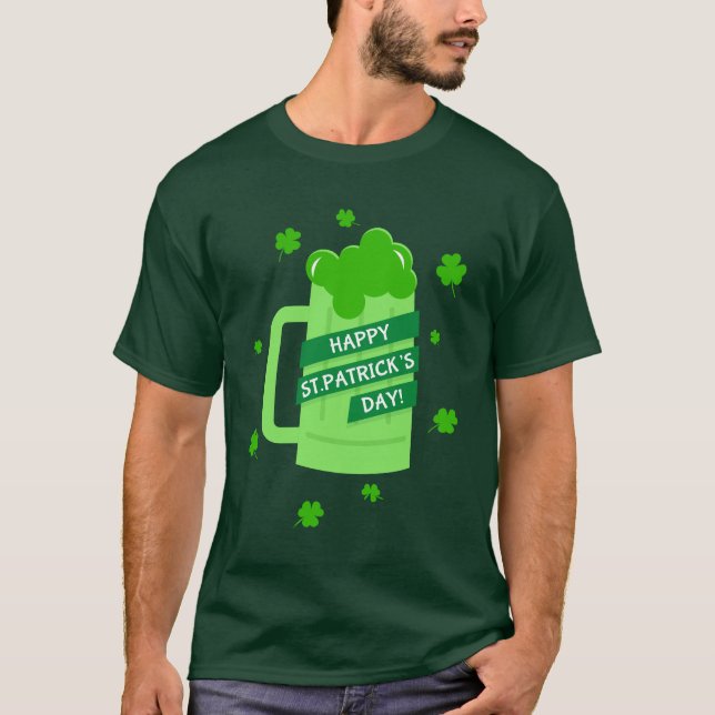 Lycklig St. Patrick's Day T Shirt (Framsida)