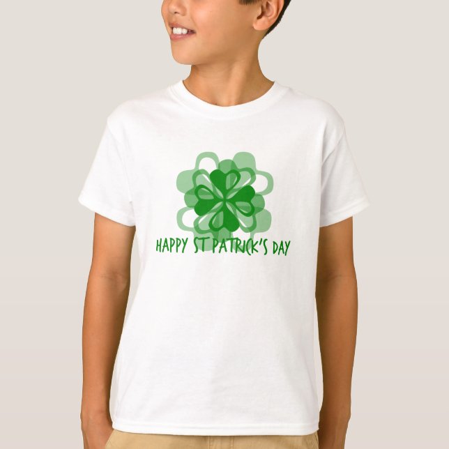 Lycklig St patrick's day T Shirt (Framsida)