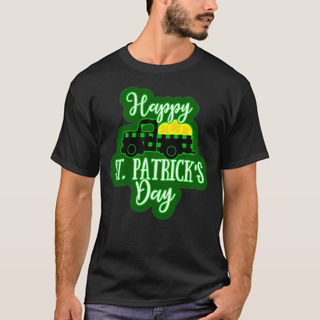 Lycklig St. Patrick's Day T Shirt (Framsida)