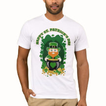 Lycklig St. Patricks Day T-shirt-perfekt-gåva