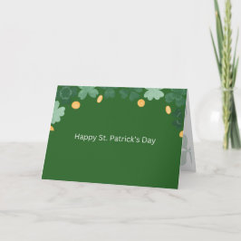 Lycklig St. Patrick's Day Tack Kort