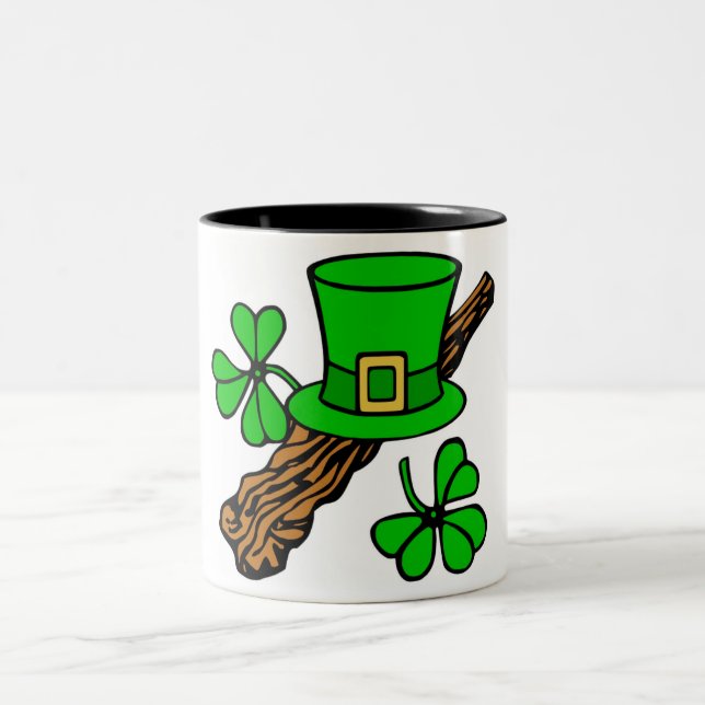 LYCKLIG ST.PATRICK'S DAY Två-Tonad MUGG (Center)