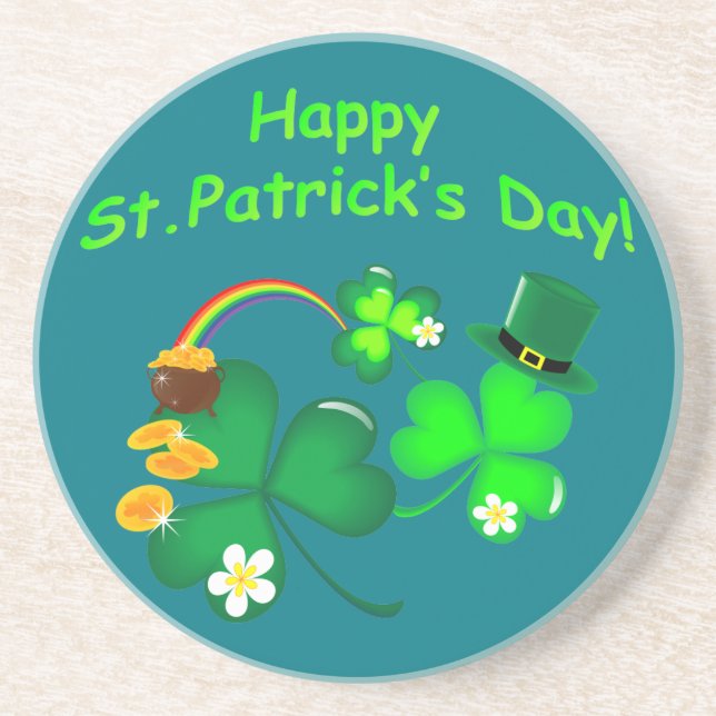 Lycklig St. Patrick's Day Underlägg (Framsidan)