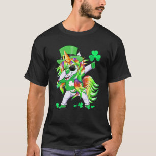 Lycklig St patrick's day Unicorn Leprechaun Unicor T Shirt