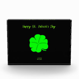 Lycklig St. Patrick's Day Vågrät Photo Block