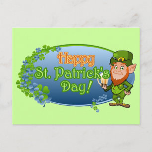 Lycklig St. Patrick's Day (Ver 2) Vykort