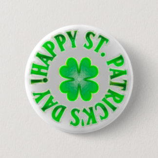 Lycklig St. Patrick's Day! Vintage Shamrock Knapp
