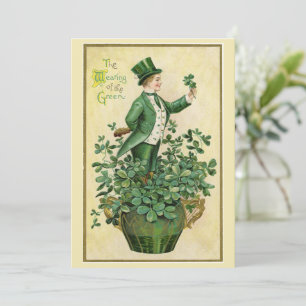 Lycklig St. Patrick's day - Vintage Tack Kort