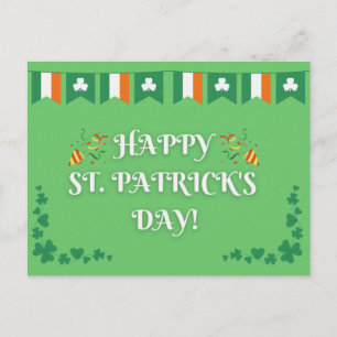 Lycklig St. Patrick's Day Vykort