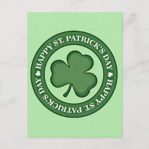 Lycklig St. Patricks Day Vykort