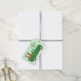 Lycklig St patricks day Wire Fox Terrier Hund Presentetikett