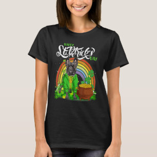 Lycklig St Patrick's Fransk Bulldog Hund in Leprec T Shirt
