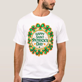 lycklig st-patrick's klöver reef t shirt