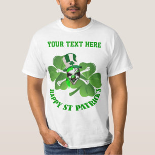 Lycklig St Patricks läskkrona clown Tröja
