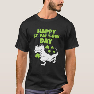 Lycklig St Patricks T Rex Day Women Manar Boy Girl Shirt