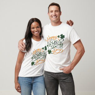 "Lycklig St. Patrick's Text T Shirt