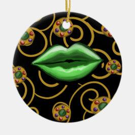 Lycklig St. Pattys dag Julgransprydnad Keramik