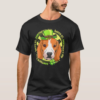 Lycklig St Pawtricks Day Rolig hund Älskare St Pat T Shirt