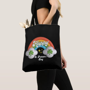 Lycklig St Saint patrick's day Cute Rainbow Tygkasse
