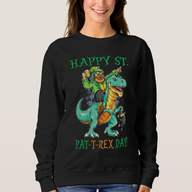 Lycklig St. T Rex Day 1 Shirt (Framsida)