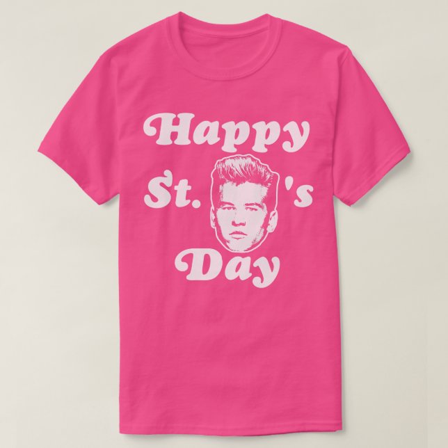 Lycklig St Vals Day T Shirt (Design framsida)